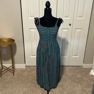 Striped Midi Dress